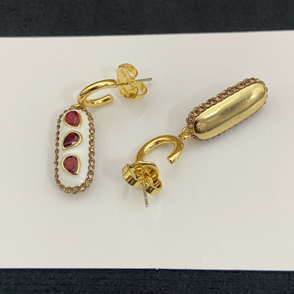 Kate SPADE Bread Shape Rhinestone Drop Earrings - Picture 3 of 6